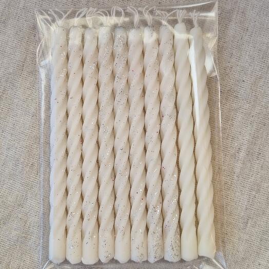 Свечи для торта (белые)