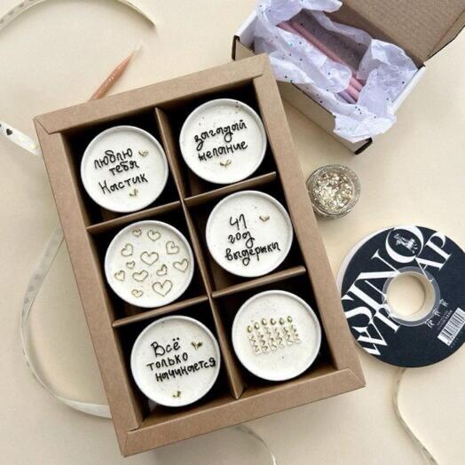 Набор mini cake to go 6шт с вашим дизайном