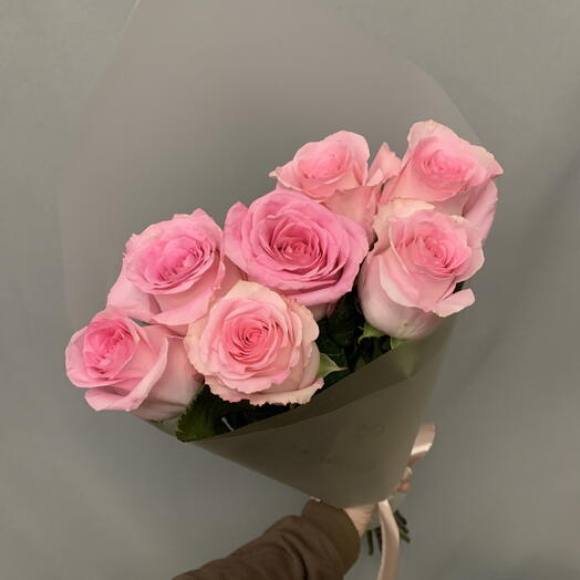 7 розовых роз Мандала💖