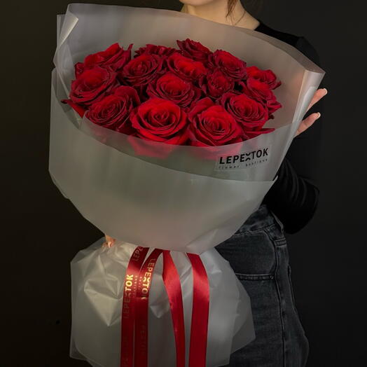 🌹 15 красных роз 🌹 (-20%)