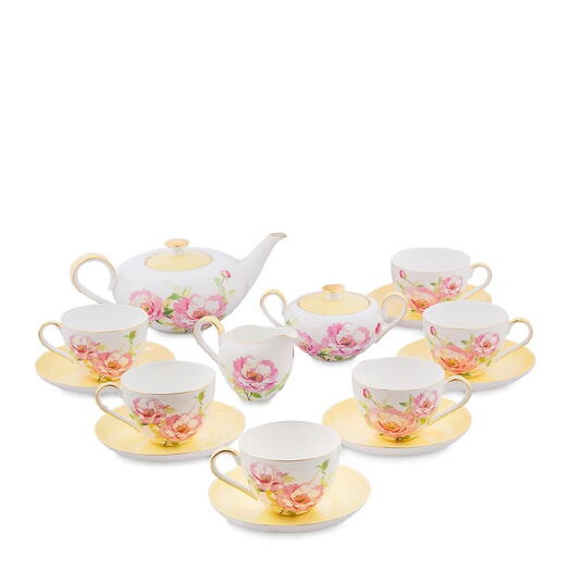 Чайный сервиз на 6 персон (Torino Peony Pavone/ Торино Пеони Павон)