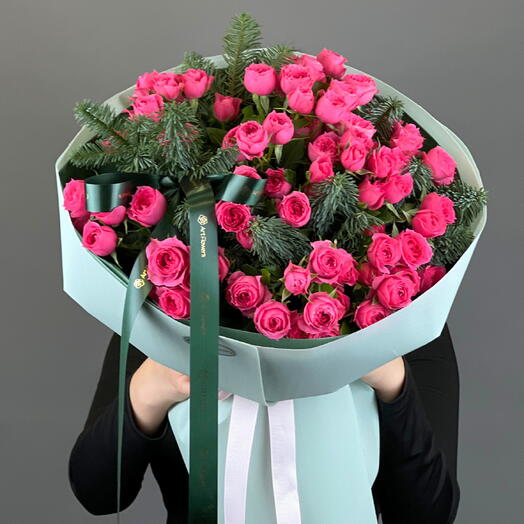 Цветы Букет Art Flowers Малина в Сахаре