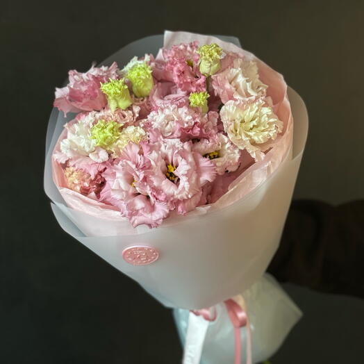 Моно букет из эустомы