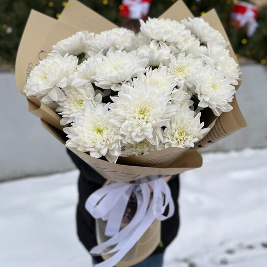 Хризантема кустовая в упаковке