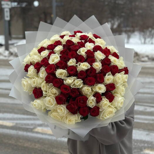 101 роза 60 см