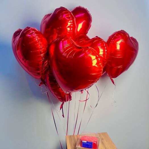 Шарики+Бенто торт для любимой/любимого