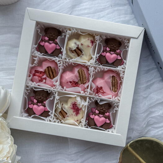 🍫 Шоколадный набор «Сердечки и мишки»
