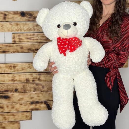 Мишка 80 см белый