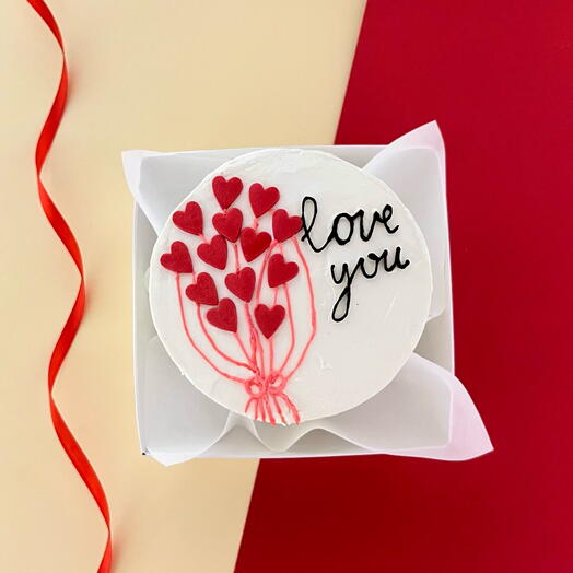 Бенто торт «love you», на день рождения, в подарок, девушке/парню/жене/мужу