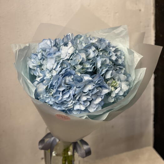 Букет голубых гортензии Колумбия 3 шт