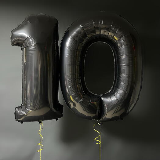 Globos de helio negro