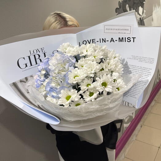Букет с гортензий