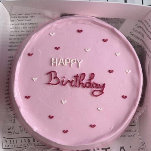 Бенто-торт на день рождения «Happy birthday» в подарок девушке/жене/сестре/подруге