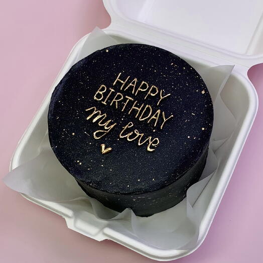 Черный бенто Happy birthday my love