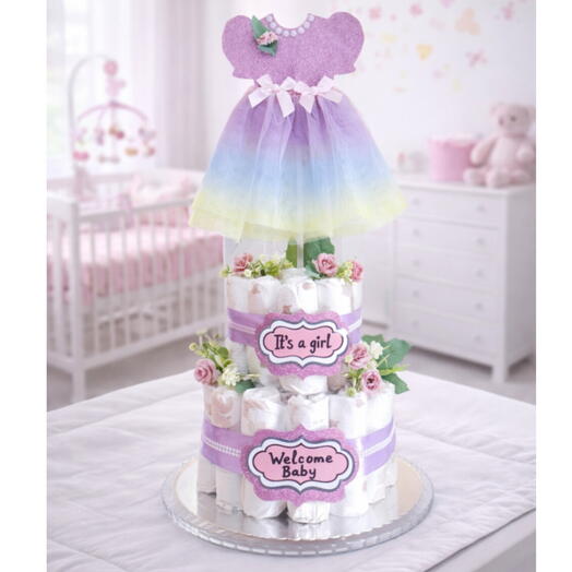 Diapers Cake Girl