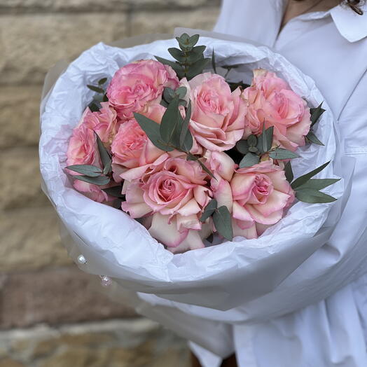 Французская Роза с эвкалиптом 🌸🌿