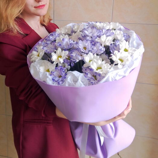 Букет из хризантемы 😍💜🌸
