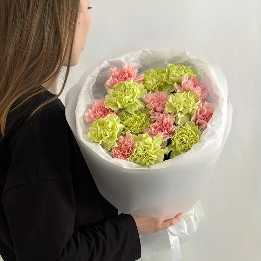 Букет ажурных диантусов, 15 шт