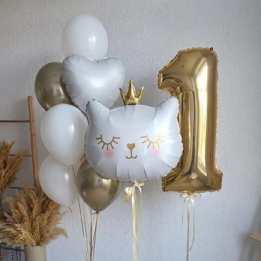 Шары для девочки Милая Кошечка