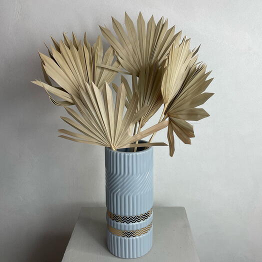 Ваза «Серый мрамор» из керамики