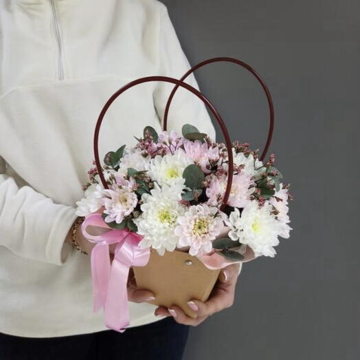 🌷Сумочка с хризантемой🦋