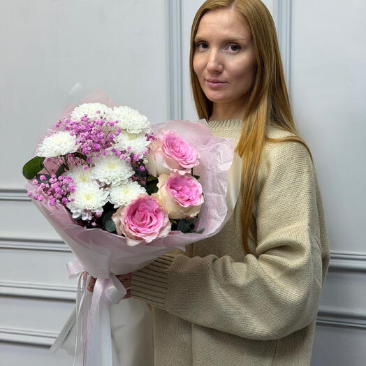 Букет "Розовая нежность"