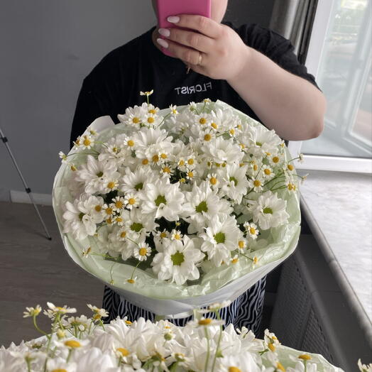 Ромашки с танацетумом