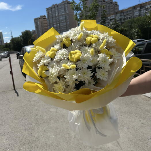 Солнышко из хризантемы