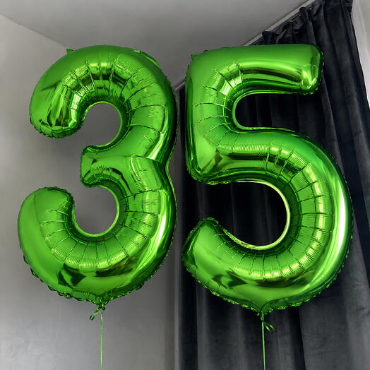 Шар фольгированный цифра «35»