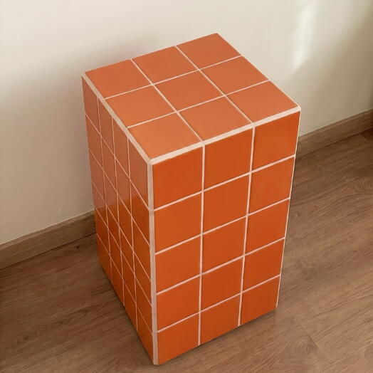 Столик из керамической плитки 55х32х32 см «Оранж»