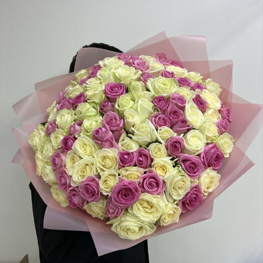 ФЛОРИСТИЧЕСКАЯ КОМПОЗИЦИЯ ИЗ 101 РОЗЫ🌹