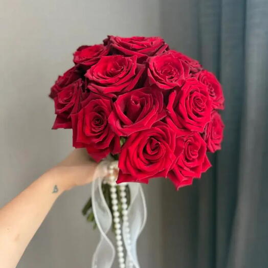Букет невесты из красной розы 🌹