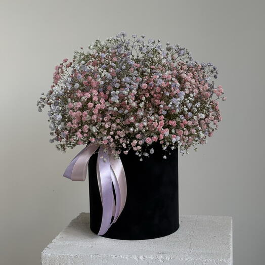 Букет из нежной гипсофилы в кашпо🌸