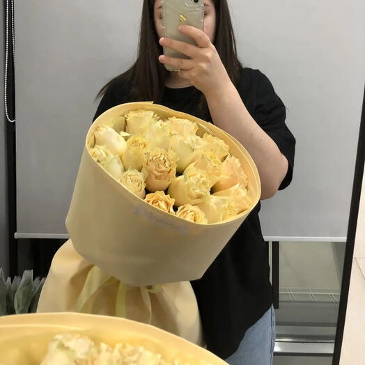 Букет жёлтых роз