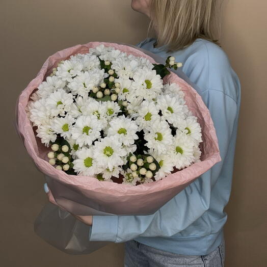 Осенний букет с хризантемой и гиперикумом🌼