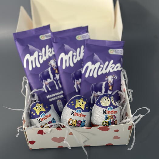 Сладкий бокс «Milka   Kinder»