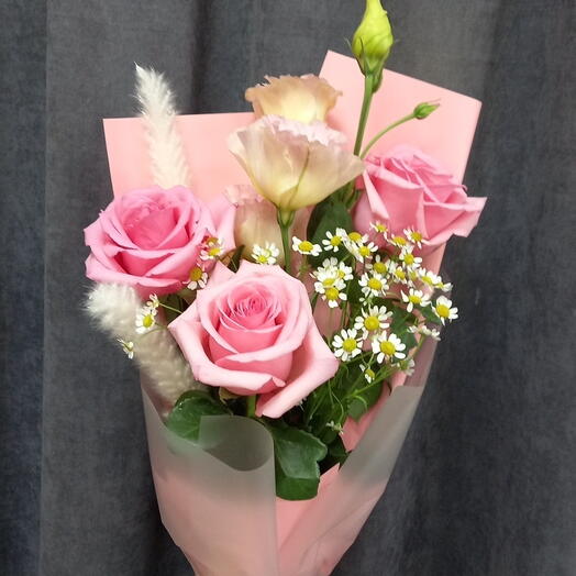 Авторский букет с розами 💐