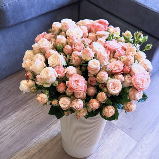 Кустовые розы пионовидные 🌸🌺 в коробке