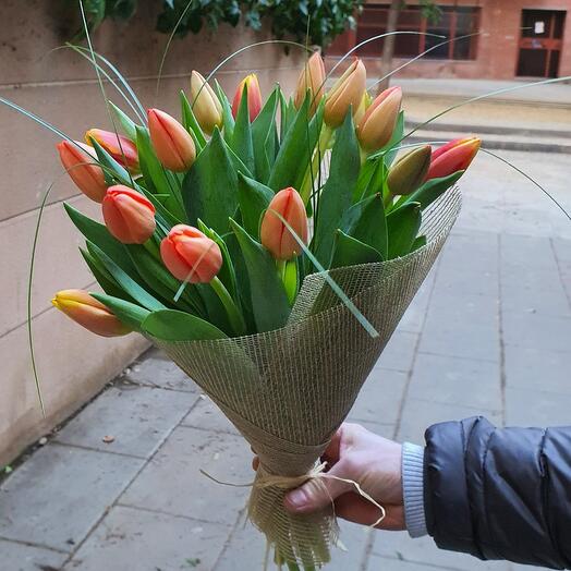 Bouquet of 15 tulips