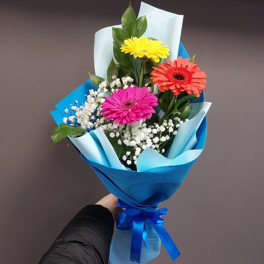 Bouquet of multicolored gerberas
