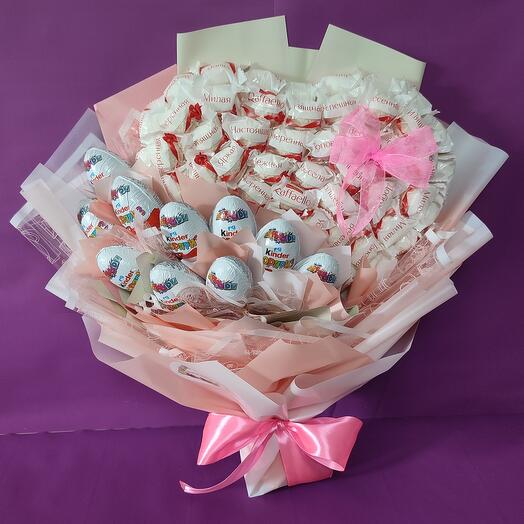 Corazón de Raffaello y Kinder