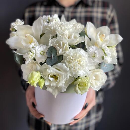 Flores en una Caja de magia blanca 💕