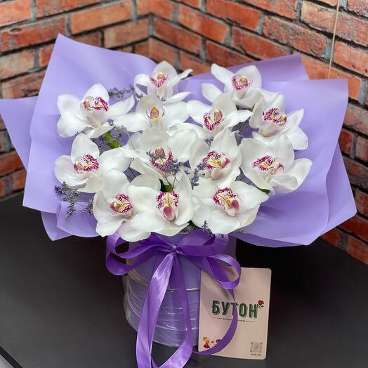 Royal orchid in a box