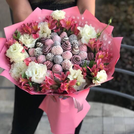 Букет Клубничные сливки 🥰