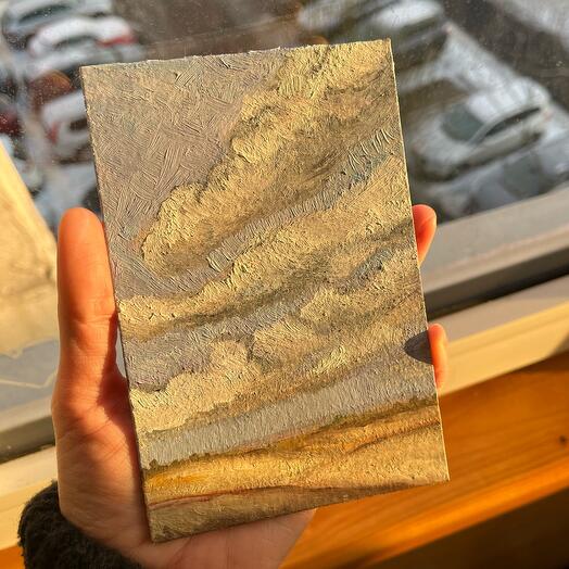 Картина «Облака над полем»