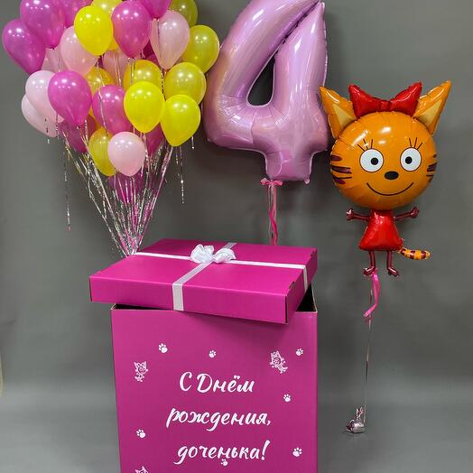 Коробочка сюрприз с шарами