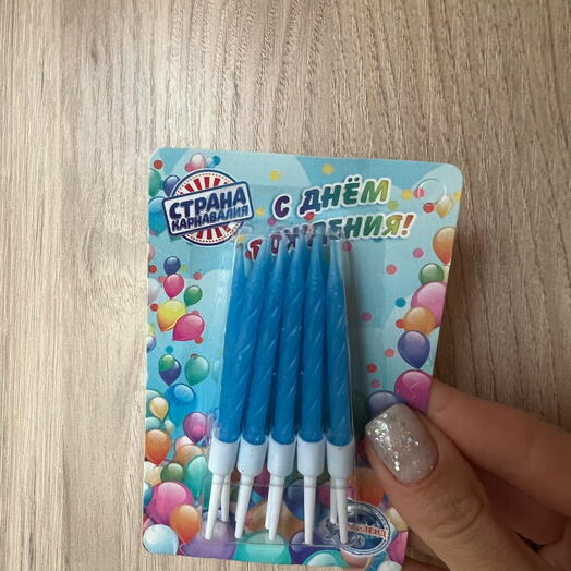 Velas azules