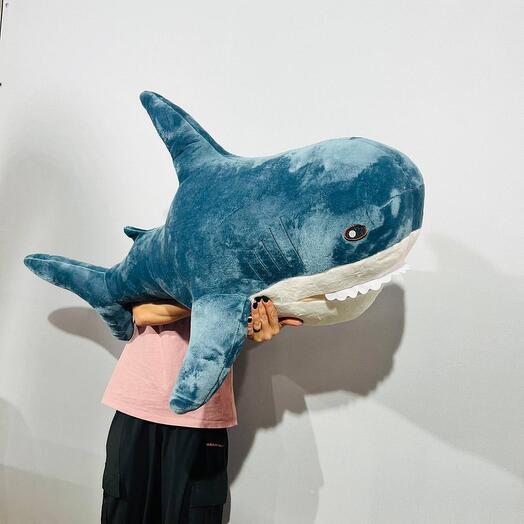 Large plush shark 120 cm