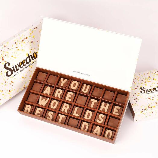 You Are The Worlds Best Dad Chocolates By Sweecho