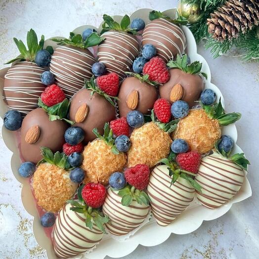 Chocolate-covered strawberries (16 pcs)